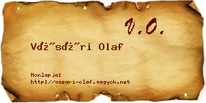 Vásári Olaf névjegykártya